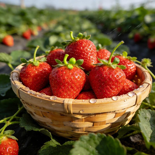 500 Cream Strawberry Seeds-Fruits Year-Round in Ldeal Temperatures, Great for Pots or the Ground, Indoors or Outdoors